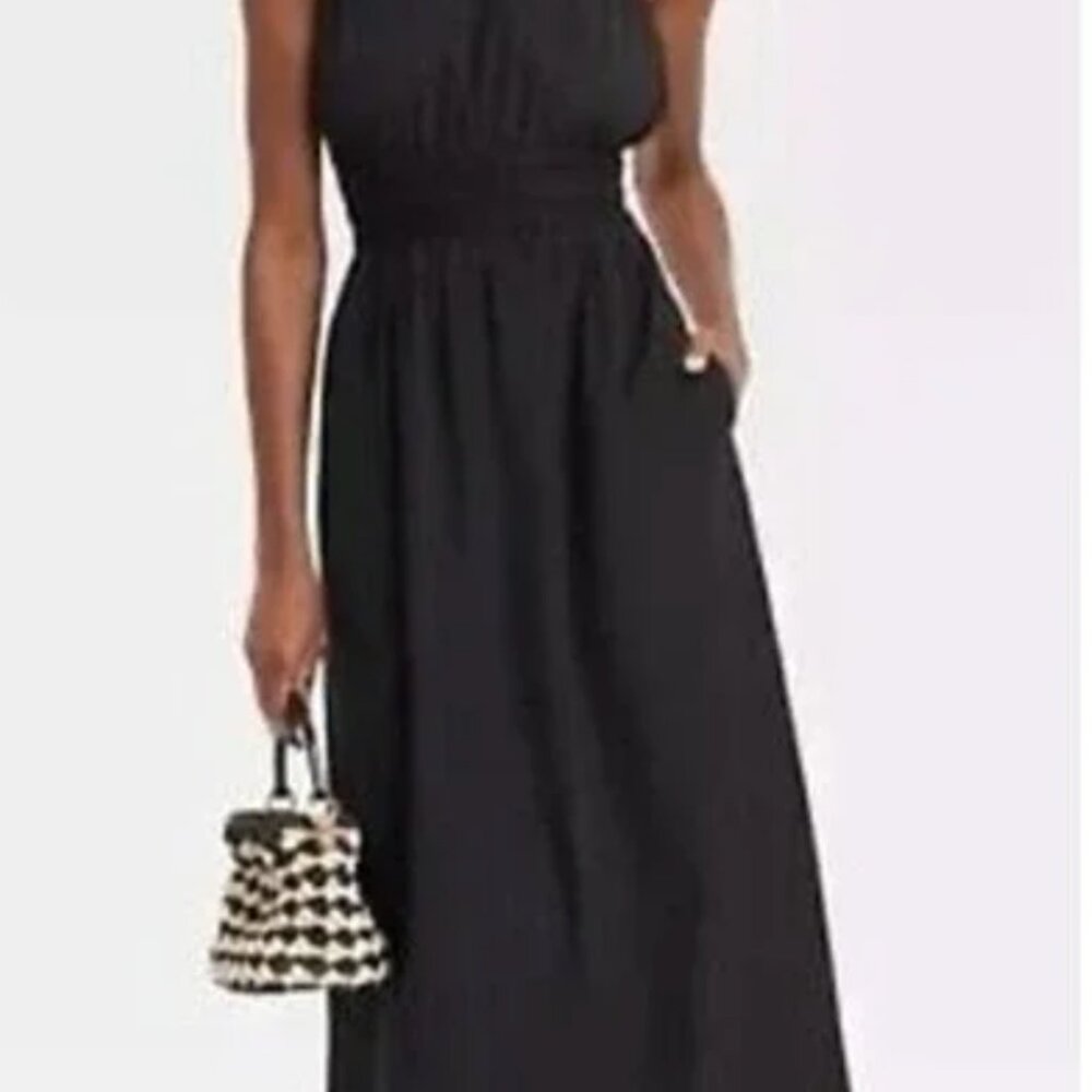 Target - a new day cross cross strap Black Dress - Picture 2 of 9